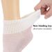 Athlemo Bamboo Diabetic Socks 6 Pairs for Men & Women | Circulation Support No-Binding Ankle | Black/White/Pink | Size 9-11 - Buy Online on GoSupps.com