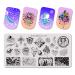 BeautyBigBang Nail Stamp Plate - Star & Butterfly Patterns for Stunning Manicure International Shipping Available - Buy Online on GoSupps.com