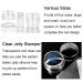 Freeorr Clear Silicone Nail Art Stamper Set - 4 Different Shapes with Scrapers for Manicure - Transparent Jelly Stamping Tools - Buy Online on GoSupps.com