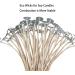 100pcs 6 inch Pre-Waxed ECO Candle Wicks for Soy Candles - Thick Candle Wick with Base for Candle Making - Buy Online on GoSupps.com