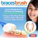 Autisticare Braces Brush 3D - Triple 3-Sided Toothbrush for Orthodontic Care | Soft Bristles + Tongue Scraper | Special Needs Approved - Buy Online on GoSupps.com