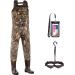 DRYCODE Waders for Men with Boots, Waterproof Neoprene Chest Waders for Women, Duck Hunting/Fishing Waders M10 Reed Grass