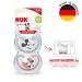 Nuk Space Schnuller for 18-36 Months | BPA-Free Disney Mickey Mouse Pacifier | Extra Ventilation | Gray & Pink | 2 Pack - Buy Online on GoSupps.com