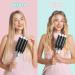 3-Barrel Curling Iron for Beach Waves | 25mm Adjustable Temperature Ceramic Waver - Ideal for Long & Short Hair - Quick Heating Black - Buy Online on GoSupps.com