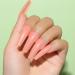 AIMEILI Peach Glitter Shimmery Gel Nail Polish 10ml - Soak Off UV LED Nail Lamp Gel Polish for Sparkly Natural Nail Art - Buy Online on GoSupps.com
