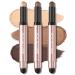FOCALLURE 3 Pcs No Crease Eyeshadow Sticks Shimmer & Matte Eye Shadow Crayon Set with Blending Sponge Brush Smooth Texture Cream Eye Highlighter Pen Long Lasting Waterproof Eyeshadow Brightener Stick Makeup July In Seattle