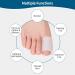 Gel Big Toe Sleeves 10-Pack - Pain Relief for Corns Blisters & Hammer Toes | Toe Protectors for Comfort & Healing - Buy Online on GoSupps.com