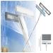 Spray Window Squeegee with Extension Pole with Sewage Collector and 3 Pads 4 in 1 Window Washer Squeegee Kit with Extension Pole Windshield Cleaning Tool Window Cleaning Equipment