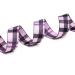 Adjustable Mercano Dog Collar - Soft Nylon Comfort for Small & Medium Puppies - Stylish Checkered Purple (M) - Buy Online on GoSupps.com