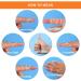 5pcs Oval Finger Splint Set - Finger Support Brace for Trigger Finger - Thumb, Middle, Pinky, Ring Finger - Sizes 6-10 - Buy Online on GoSupps.com