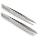 Harperton Pluckit - Professional Tweezers Set - Slant + Pointed Precision Tips