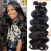 Human Hair Bundles Body Wave 3 Bundles 22 24 26 Inch 100% Unprocessed Brazilian Hair Weave Bundles Body Wave Human Hair Bundles Natural Black Color Body Wave Bundles 22 24 26