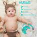 Silicone Baby Teething Toys 2 Pack with Pacifier Clip | Durable Teethers for Boys and Girls | Sensory Chew Toys for Kids and Toddlers - Buy Online on GoSupps.com