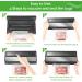 GERYON Automatic Vacuum Sealer Machine | Detachable Design | LED Indicator Lights | Dry & Moist Food Modes | Compact Design | Starter Kit Included (Silver) - Buy Online on GoSupps.com
