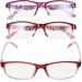 BEZAX 2pcs professional reading glasses Comfortable magnifying glasses portable presbyopia glasses