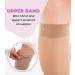 GABRIALLA Sheer Knee High Compression Stockings (20-22 mmHg) - Closed Toe, Beige, Medium - Buy Online on GoSupps.com