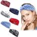 6 pieces headband women - Paisley Haartuch headscarf for women elastic cotton banda wide hair band yoga bandanas headband turban headwrap ideal for sports/yoga/running