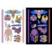 Luminous Neon Glow Temporary Tattoos - UV Body Art for Women - Tiger Lion Wolf Designs - Buy Online on GoSupps.com