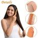 6-Piece Handmade Wooden Comb Set - Natural Green Sandalwood Wide/Fine Teeth, Anti-Static, No Snag - Ideal for Kids, Women, Men - Cute Style - Buy Online on GoSupps.com