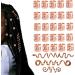 Hair Clip Celtic Alloy Hair Pins | Dreadlock Beads Braid Hair Cuffs Jewelry Accessories for Women Braids Decoration Tosier Rose Gold - Buy Online on GoSupps.com