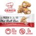 Genius Gourmet Nut Roll Bars Vanilla Caramel Peanut 10g Protien Zero Added Sugar Gluten Free Non-GMO Sweet Snack & Dessert for Adults and Kids 10 Ct Box - Buy Online on GoSupps.com
