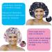 2Pcs Extra Large Waterproof Shower Cap for Women - Machine Washable & Reusable Silky Satin-Lined, Adjustable, Double Layers, Reversible - Buy Online on GoSupps.com
