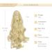 Buy 45cm Gairyan Claw-on Ponytail Extensions - Bleached Blonde Curly/Wavy Clip-In Hair Extensions for Women - Buy Online on GoSupps.com
