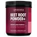 Organic Beet Root Powder for Workout Recovery & Athletic Endurance | with L-Arginine for Nitric Oxide Boost
