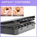 Odaro Weekly Pill Organizer - 28 Compartment Daily Pill Box for Vitamins & Supplements - Travel-Friendly Full Black Design - Buy Online on GoSupps.com