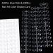 240Pcs Round False Nail Display Tips - Clear Nail Art Color Chart with Adhesive Stickers for Training & Practice - Buy Online on GoSupps.com
