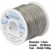 LOTITONG 50m 264lb Fishing Steel Wire Line 7x7 49 Strands Leader Coating Jigging Fish Line Stainless Steel 1.5mm - Buy Online on GoSupps.com
