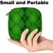 Buy Women's St. Patrick's Day Green Plaid Binding Bags | Multi-Use Tampon Storage Bags with Pockets - International Shipping Available - Buy Online on GoSupps.com