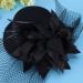 FRCOLOR Mini Top Hat Fascinator Hair Clip Black Veil Top Hat Hair Clip Hair Accessories for Halloween Tea Party - Buy Online on GoSupps.com