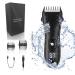 Body Hair Trimmer for Men Electric Pubic Groin Hair Trimmer Body Groomer and Beard Shaver USB Rechargeable Hair Clipper Waterproof Men Hygiene Razor with LED Display Black