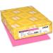 Neenah 21041 Wausau Astrobrights Colored Cardstock  8.5  x 11   65 lb / 176 GSM  Pulsar Pink  250 Sheets - Buy Online on GoSupps.com