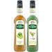 Mathieu Teisseire - Assortment of Cactus syrup, Lime syrup for refreshing drinks, 2x70cl