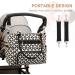 SONARIN 7pcs Multifunction Nappy Changing Bag Set - Black & White | Mummy Tote Bag with Bottle Bag, Changing Mat, Stroller Straps - Travel Diaper Bag - Buy Online on GoSupps.com