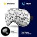 Sleep Mask - Light Blocking Eye Mask 'Fuck Off' Print | Adjustable Soft Eye Shade for Men & Women - Perfect for Sleeping - Buy Online on GoSupps.com