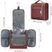 Women's Large Jujube Red Travel Hanging Toiletry Bag and Makeup Organizer - Buy Online on GoSupps.com