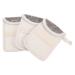 SOESFOUFU 3pcs Handmade Soap Storage Bag Sponges for Bathing Cleaning Sponges Drawstring Wash Bag Black Flax