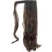 IMISSU Long Curly Wrap Around Ponytails Extension Synthetic Hair Extensions Clip in Ponytail Wavy Hairpiece (Reddish Brown) - Buy Online on GoSupps.com