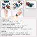 Watercolor Flowers Temporary Tattoos for Women - 30 Sheets Butterfly Body Art Stickers - Buy Online on GoSupps.com