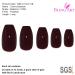 Shop Bling Art Red Brown Ballerina Coffin Nails - 24 Long Artificial Nails with Glue | International Shipping - Buy Online on GoSupps.com