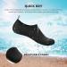 ATHMILE Barefoot Water Shoes | Quick-Dry Aqua Socks for Beach, Pool, Yoga | Unisex Swim Shoes | Black N-jacquard | Size 7-8 Women/6-7 Men - Buy Online on GoSupps.com