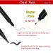 3pcs Black Food Coloring Markers | Double Sided Ultra Fine Tip Edible Pens | Food Grade Gourmet Writer for Decorating, Painting, Drawing | Ideal for Baking, Fondant, Cake, Cookie, Frosting | By Edibleink - Buy Online on GoSupps.com