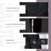 Santic Women's Long Bicycle Pants 7/8 Cycling Leggings with Seat Pad Quick-Dry Elastic Tights in Black & Rainbow - Buy Online on GoSupps.com