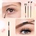 Premium Eyelash Separator Comb & 2 Mascara Fan Brushes - Dual Head Lash Shaper Tool for Perfect Eye Makeup | International Shipping - Buy Online on GoSupps.com