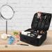 Portable Travel Makeup Case Organizer with Adjustable Dividers - Black - Buy Online on GoSupps.com
