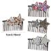 Hair Comb Clips - Shape Hair Finishing Fixer Comb | ABS Upside-Down Comb Hairpin Pentagram Hairpin Hair Finishing Fixer Comb Bridal Hair Pins Hair Accessories For Girls Women - Buy Online on GoSupps.com
