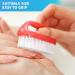Konex Perfect-Grip Large Hand and Nail Brush - Red - 4 x 2-1/4 x 1-1/2 - Buy Online on GoSupps.com